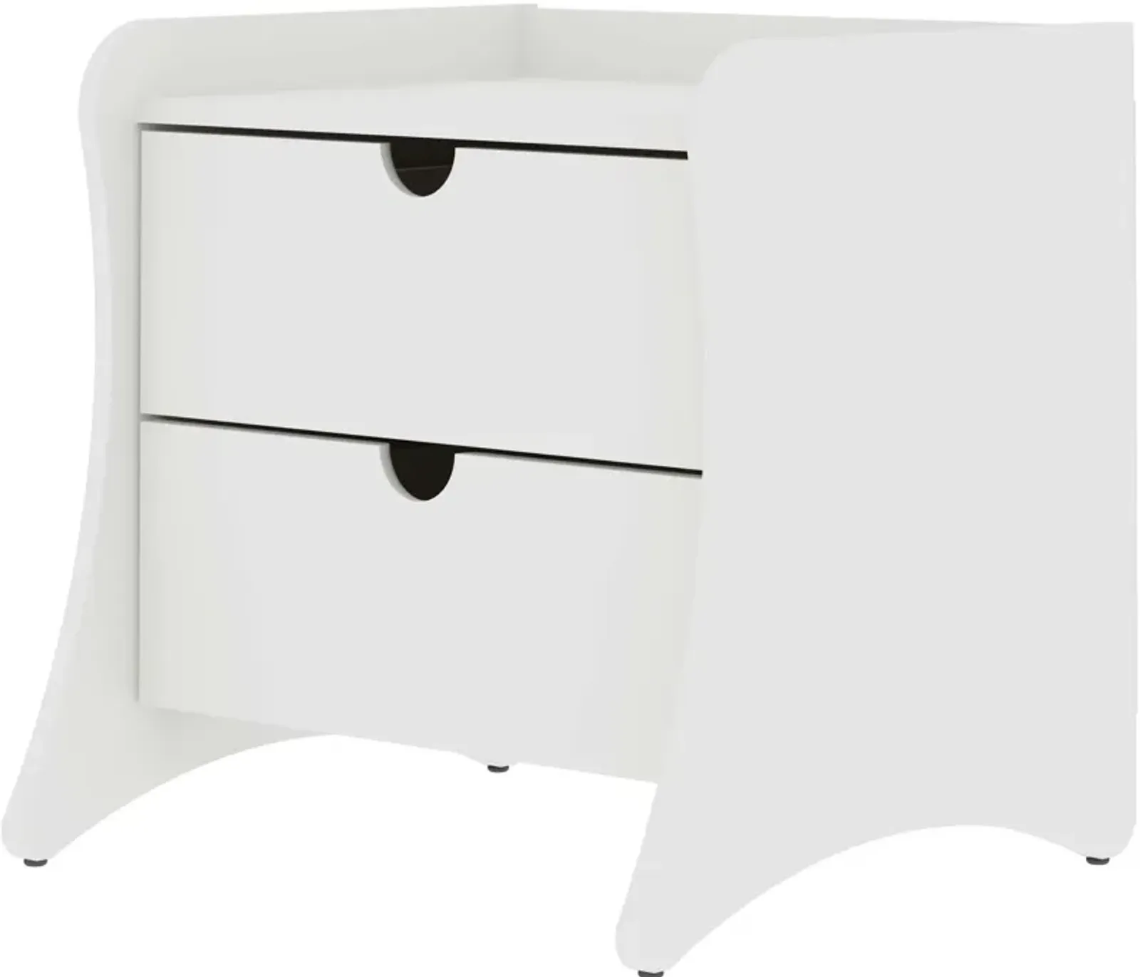 Mulberry 2-Drawer Nightstand - White