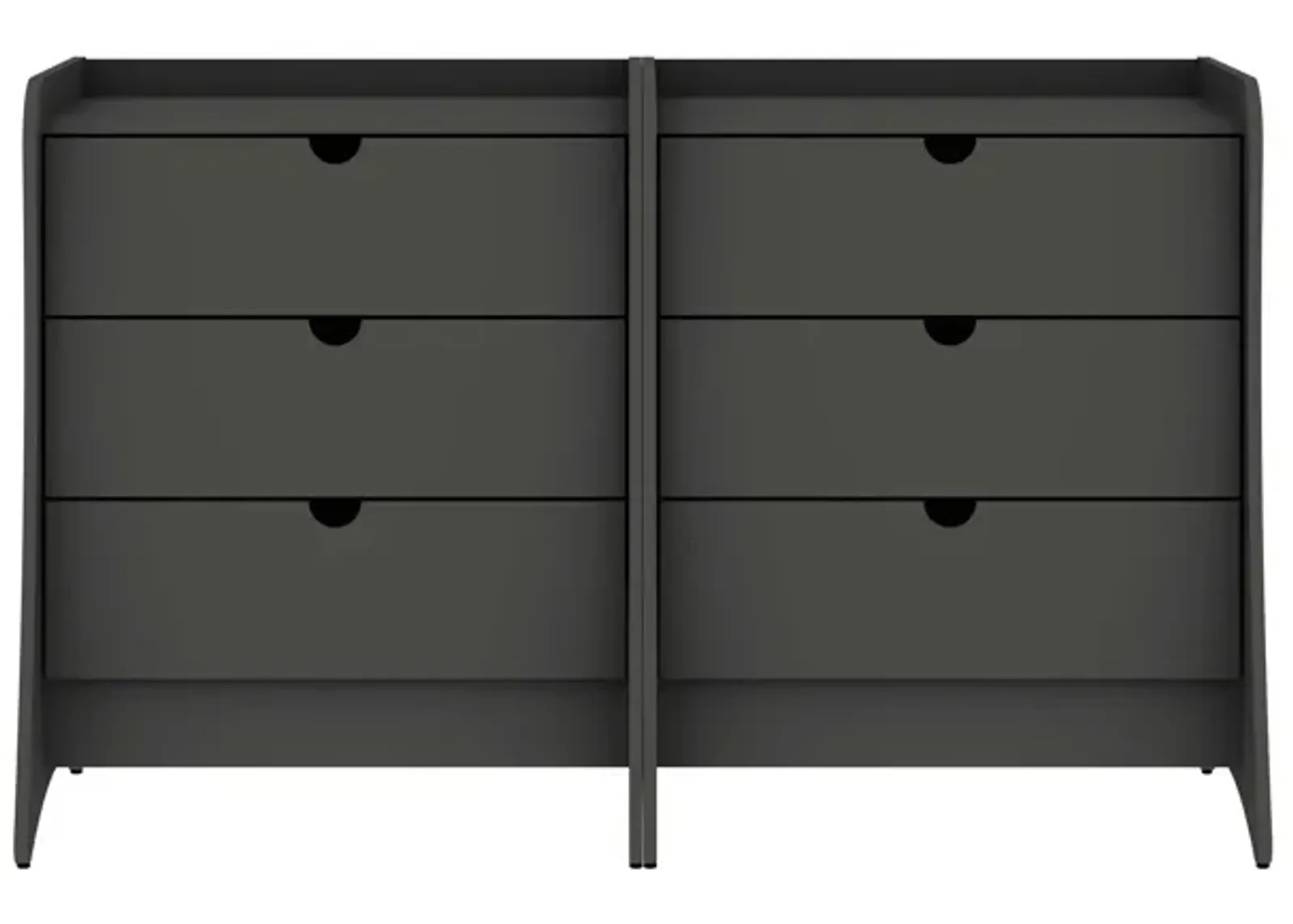 Mulberry 3-Drawer Dresser Set - Gray