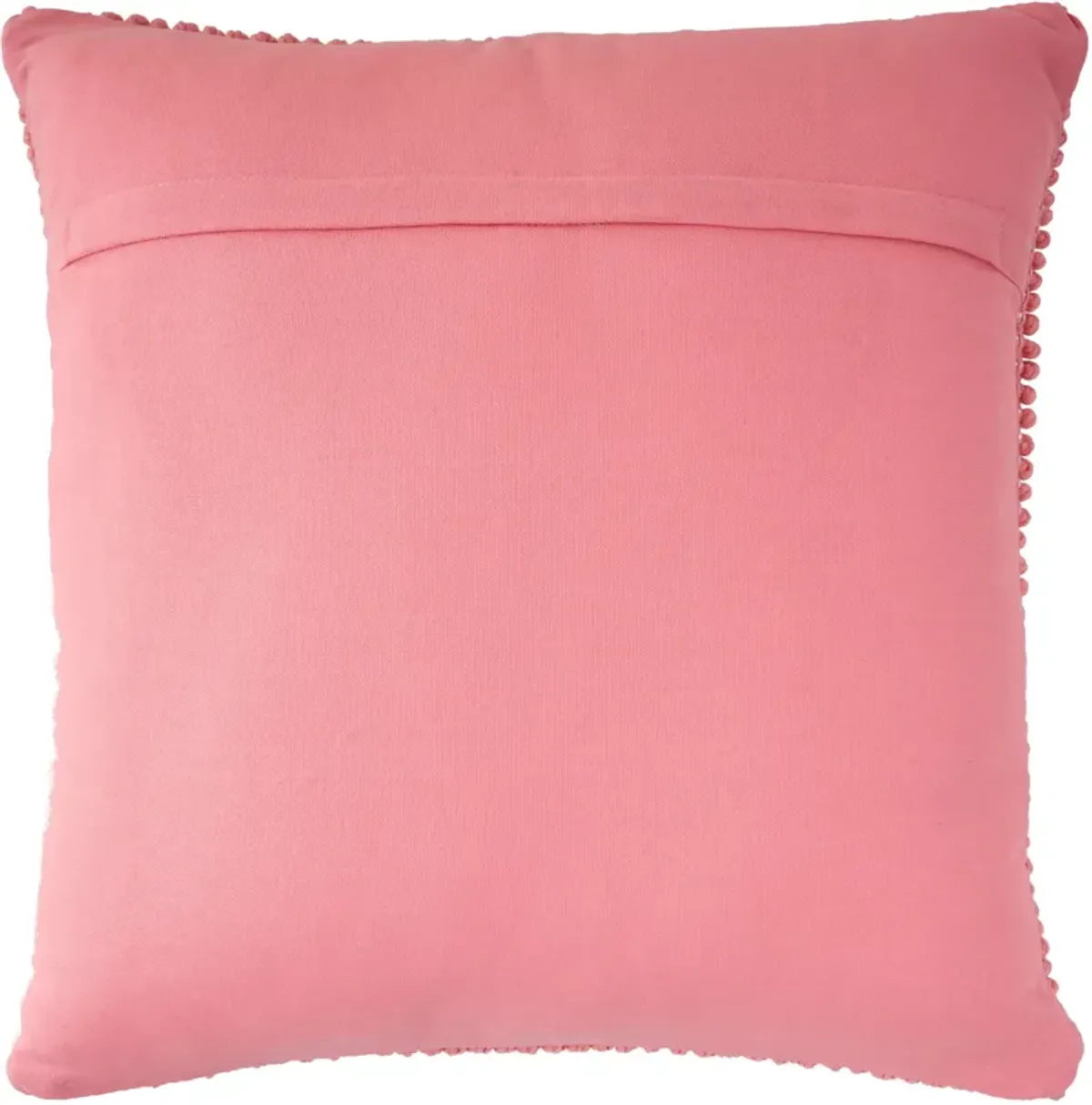 Snowflake 20" x 20" Accent Pillow - Pink/Ivory