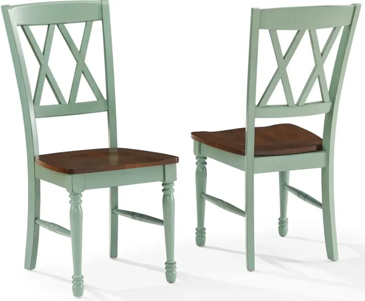 Gracie Set of 2 Dining Chairs - Teal