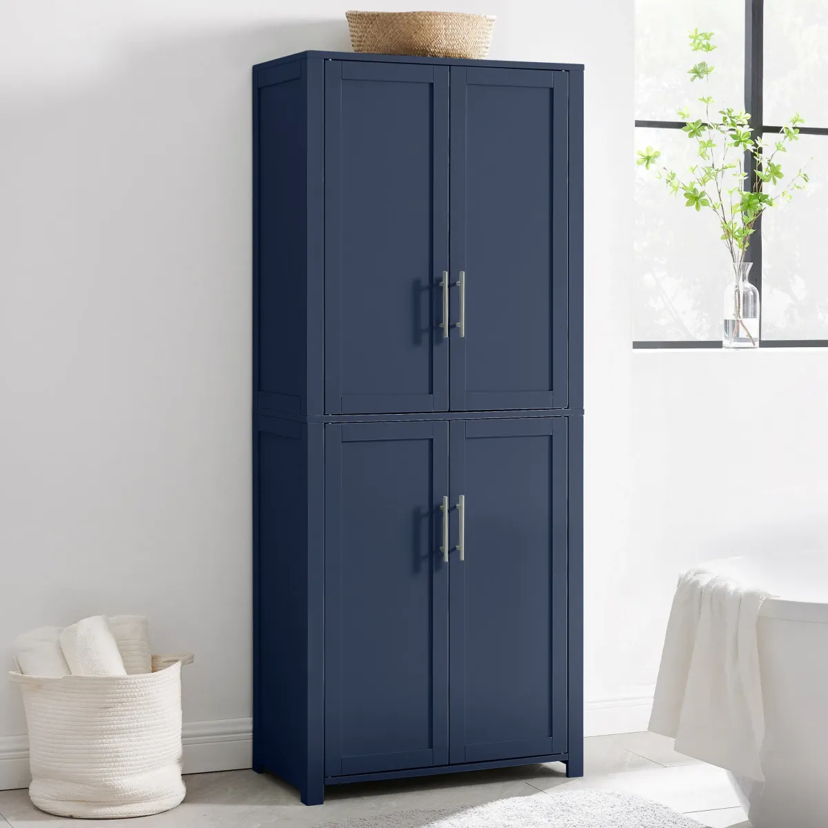 Rylan Tall Pantry - Navy