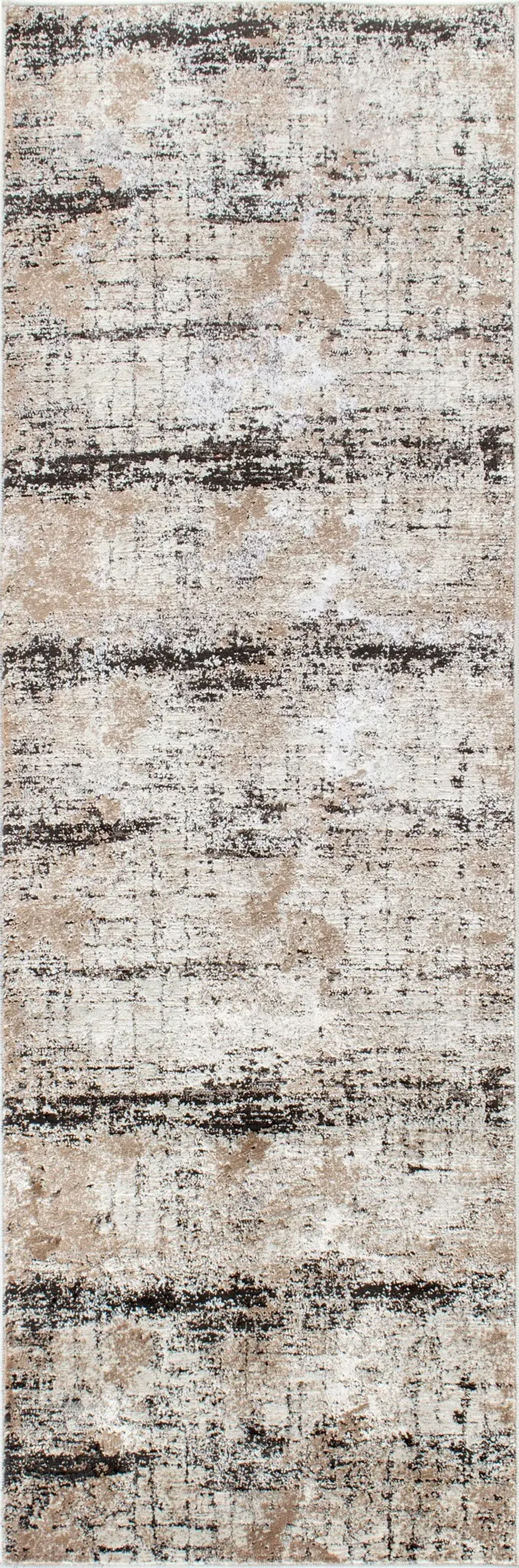 Wyller 2' x 8' Runner - Cream/Dark Brown