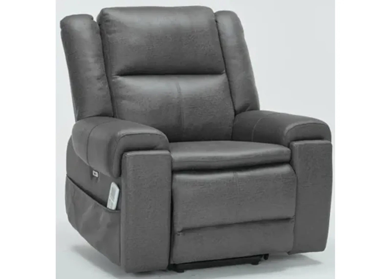 Elden Power Lift Heated Massage Recliner - Gray