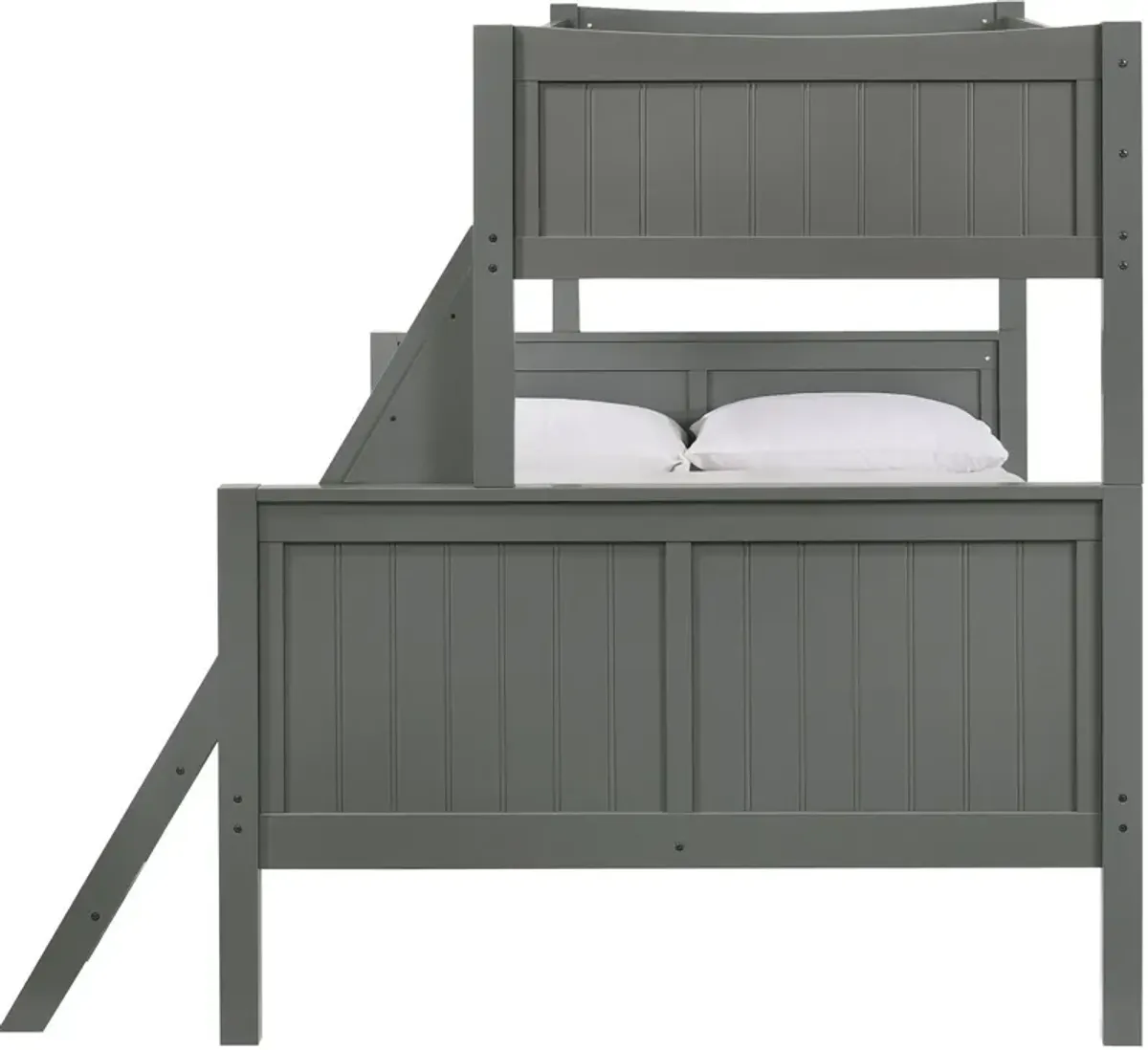 Bobby Twin over Full Bunk Bed - Gray