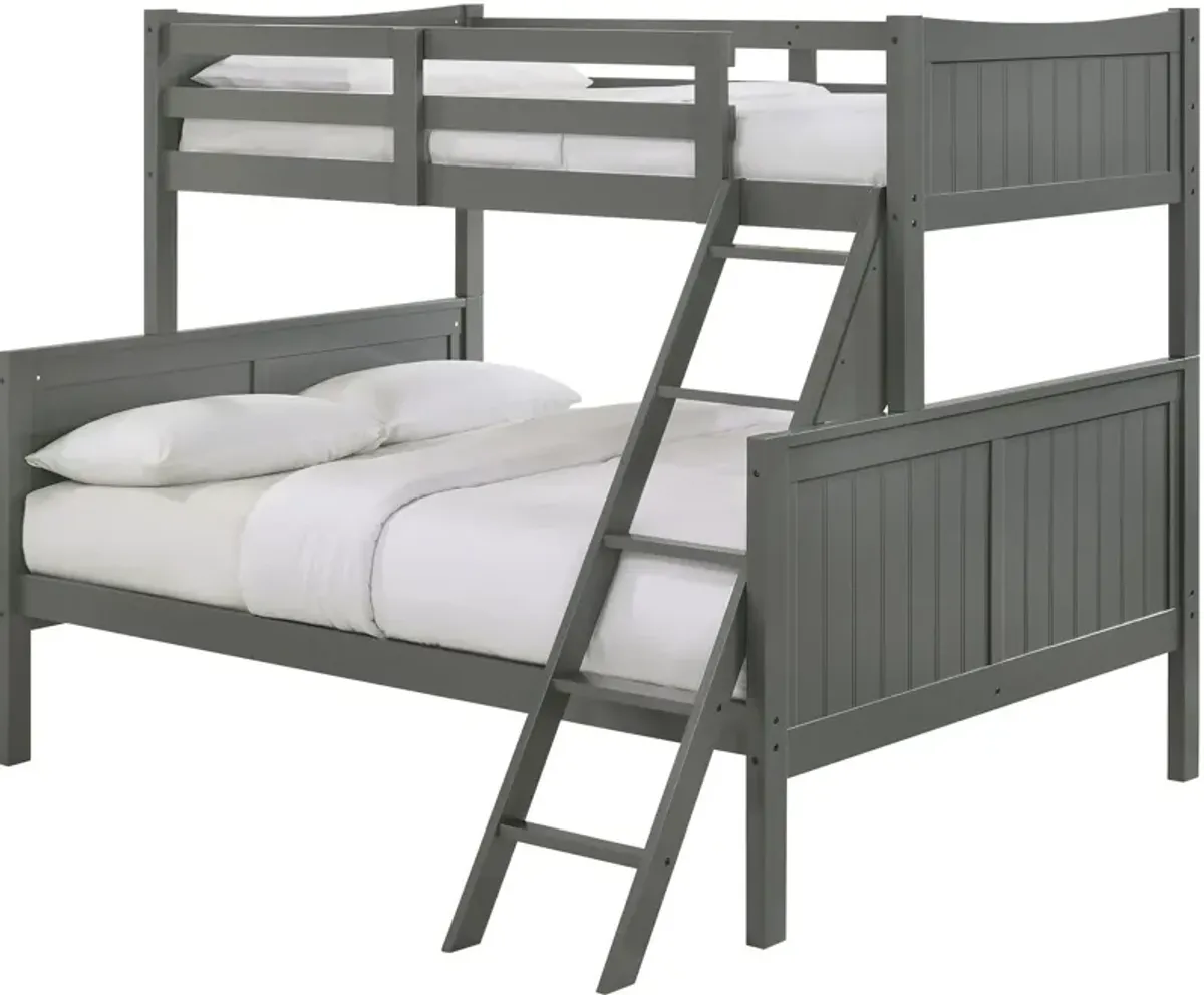 Bobby Twin over Full Bunk Bed - Gray