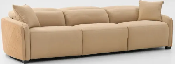 Donovan Dual-Power 3-Piece Reclining Sofa - Sand