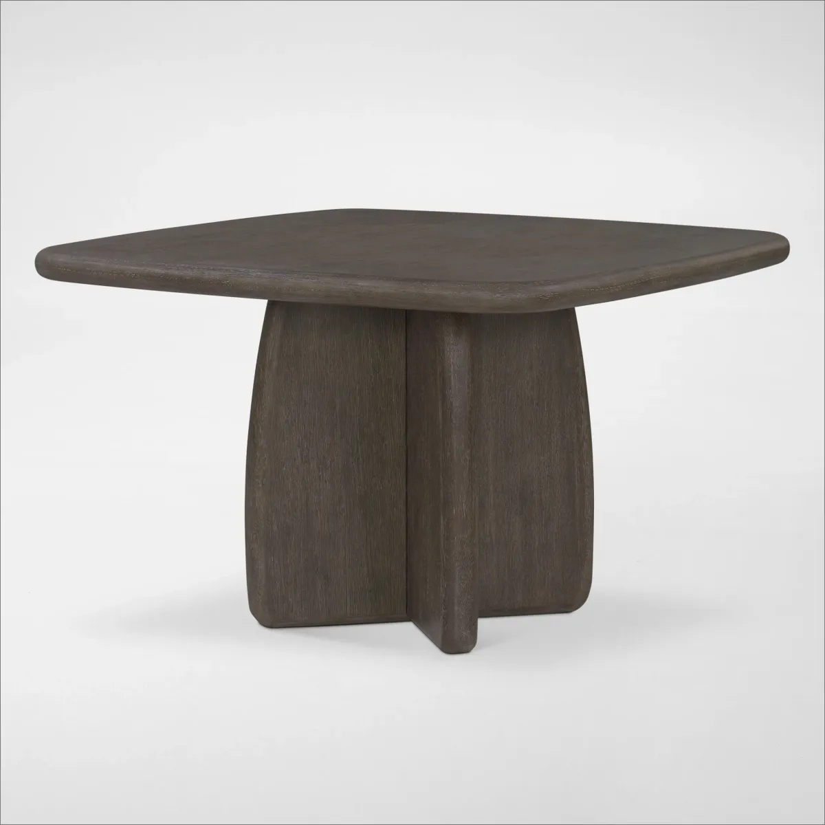Tahoe Square Dining Table with 4 Upholstered Side Chairs - Brown
