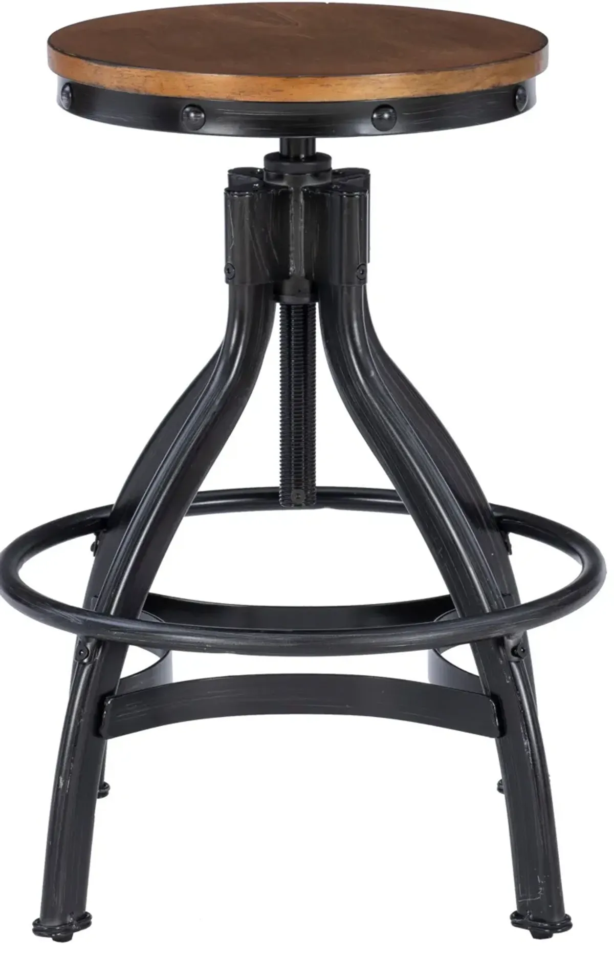 Aliza Adjustable Barstool - Brown