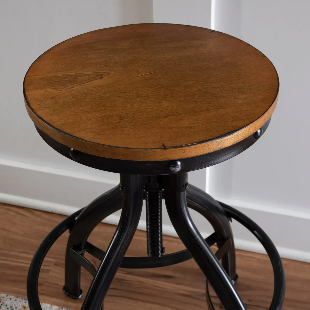 Aliza Adjustable Barstool - Brown
