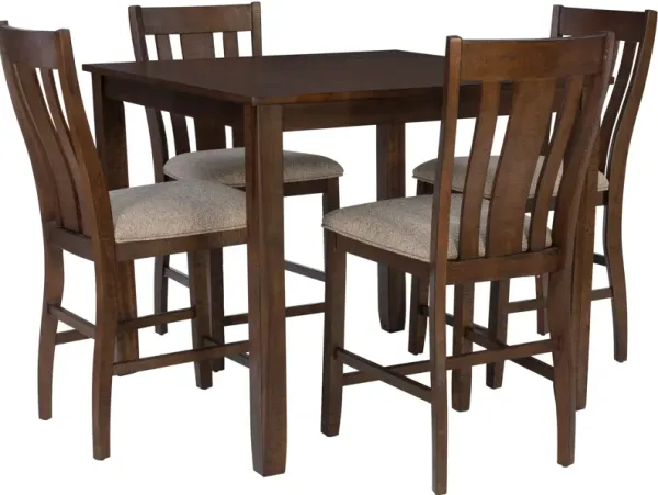 Lawson Counter-Height Dining Table and 4 Splat-Back Stools
