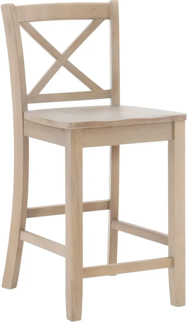 Puck Counter-Height Barstool - Gray