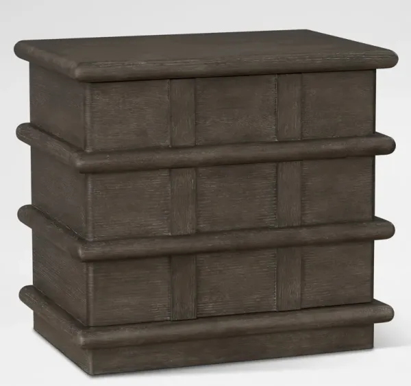 Tahoe Nightstand with USB Charging - Brown