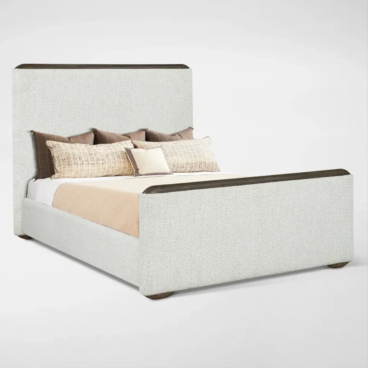 Tahoe Upholstered Queen Bed - Brown