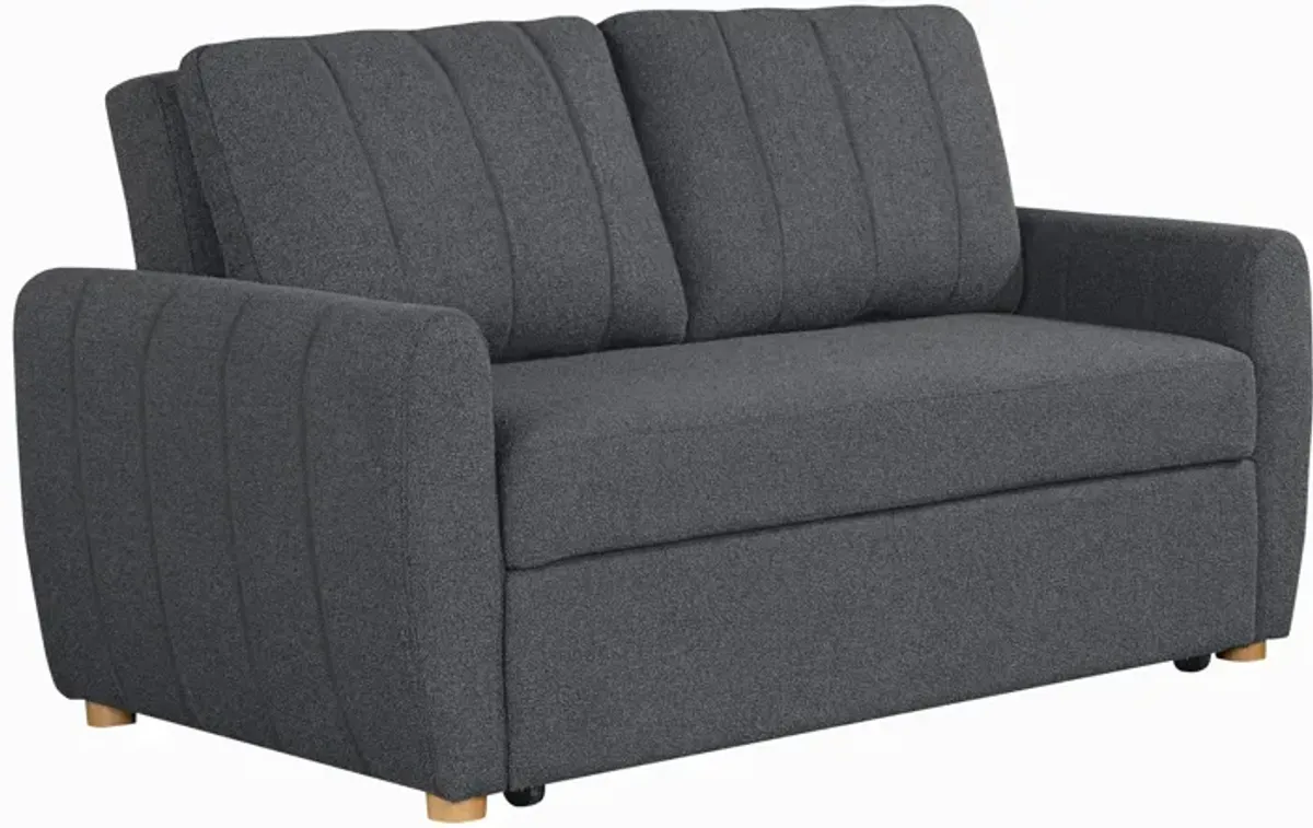 Serta Linwood Convertible Loveseat - Gray