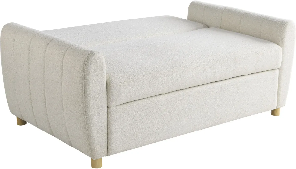 Serta Linwood Convertible Loveseat - White