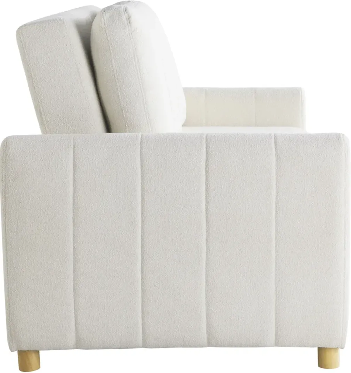 Serta Linwood Convertible Loveseat - White