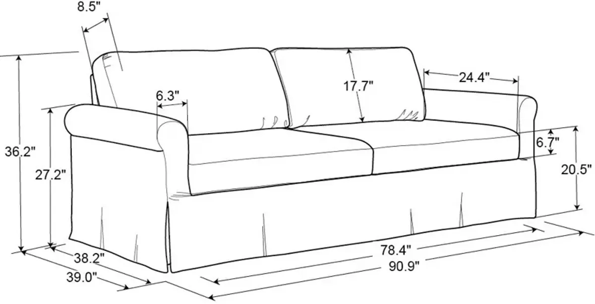 Serta Donovan Convertible Sofa