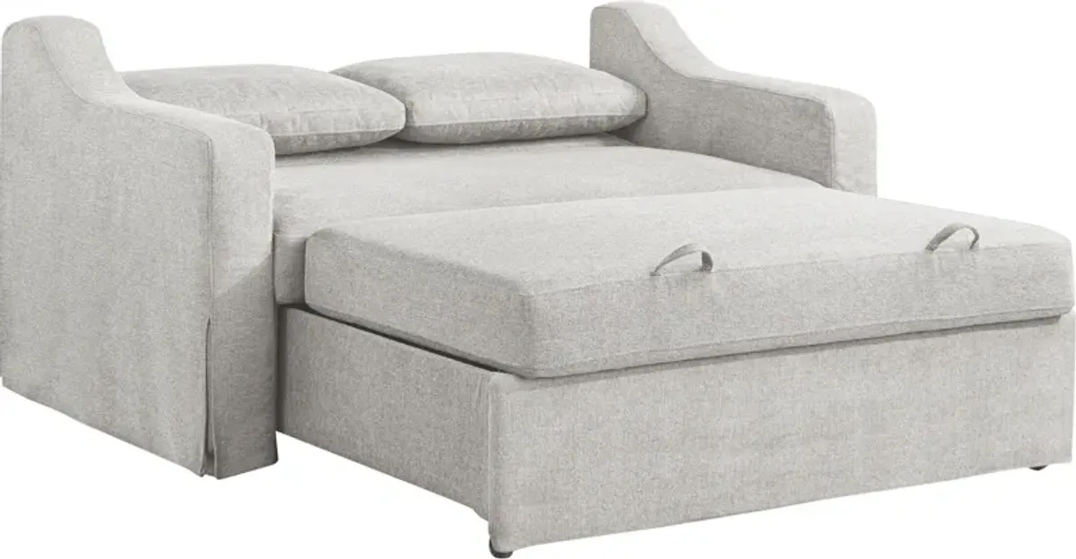 Serta Diana Convertible Loveseat - Linen