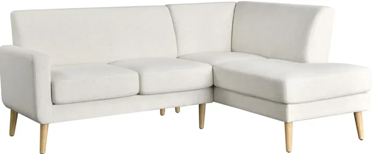 Cruz 2-Piece Sectional - Cream