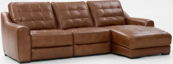 Clayton Dual-Power 3-Piece Sectional with Right-Facing Chaise