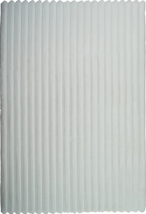 Selena 5' x 8' Area Rug - White