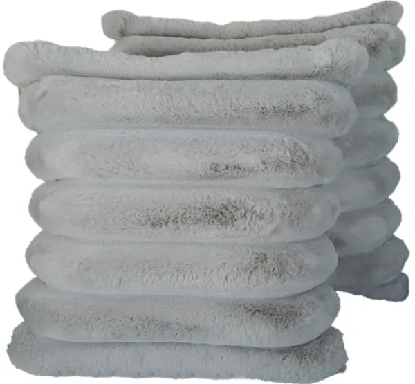 Selena 2-Pack 20" x 20" Accent Pillows - Light Gray