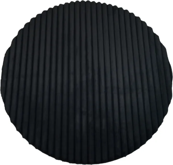 Selena 7' Round Area Rug - Dark Gray