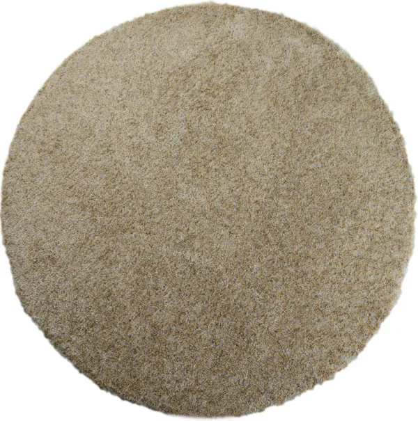 Lorena 7' Round Area Rug - Mustard, Blue, Cream and Tan