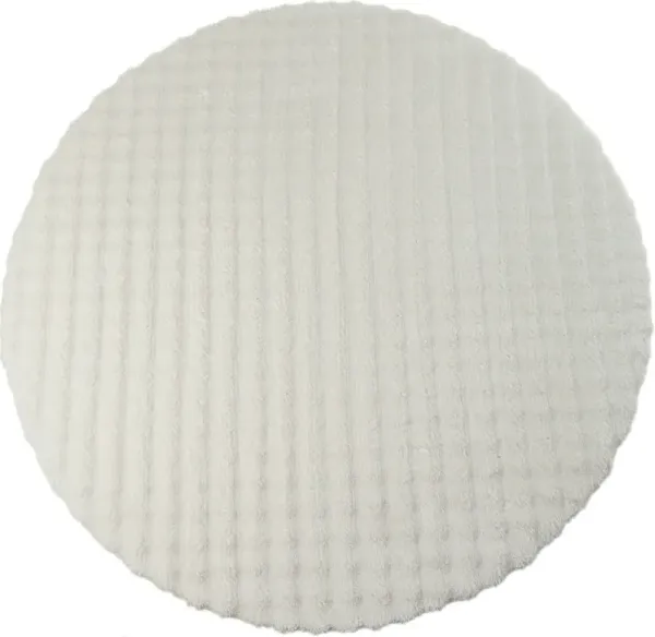 Lilly 7' Round Area Rug - White