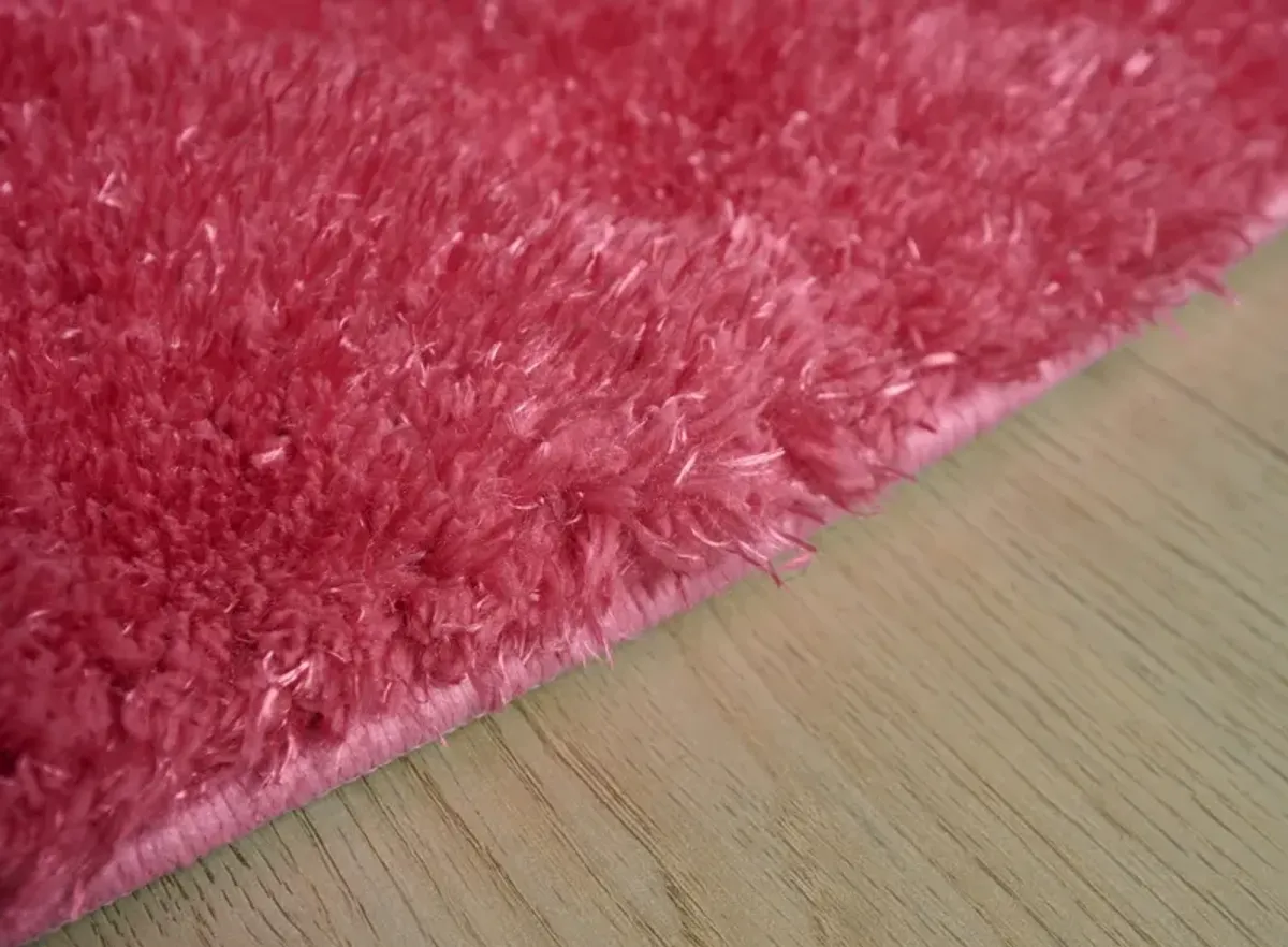 Lilly 7' Round Area Rug - Fuschia
