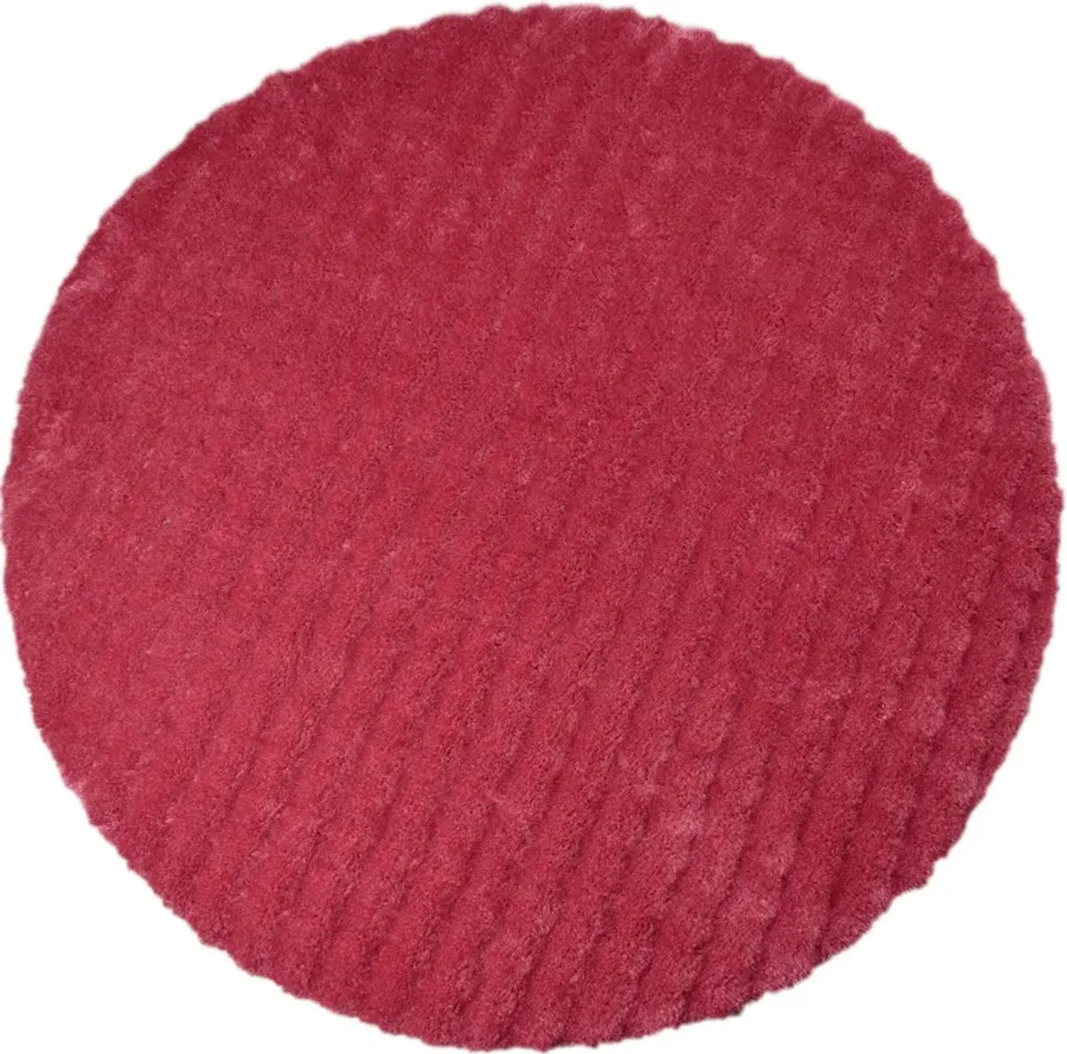 Lilly 7' Round Area Rug - Fuschia