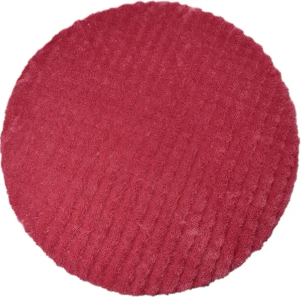 Lilly 7' Round Area Rug - Fuschia