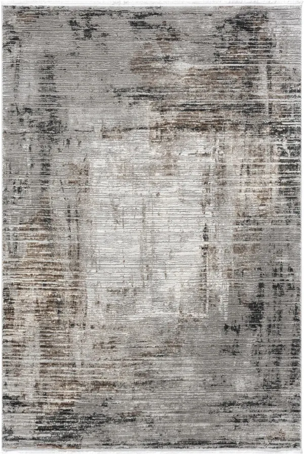 Briote 5' x 8' Area Rug - Brown, Tan and Cream