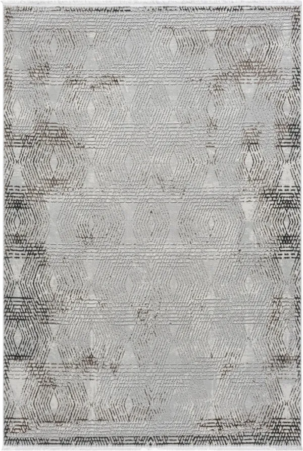 Zora 5' x 8' Area Rug - Brown, Tan and Cream