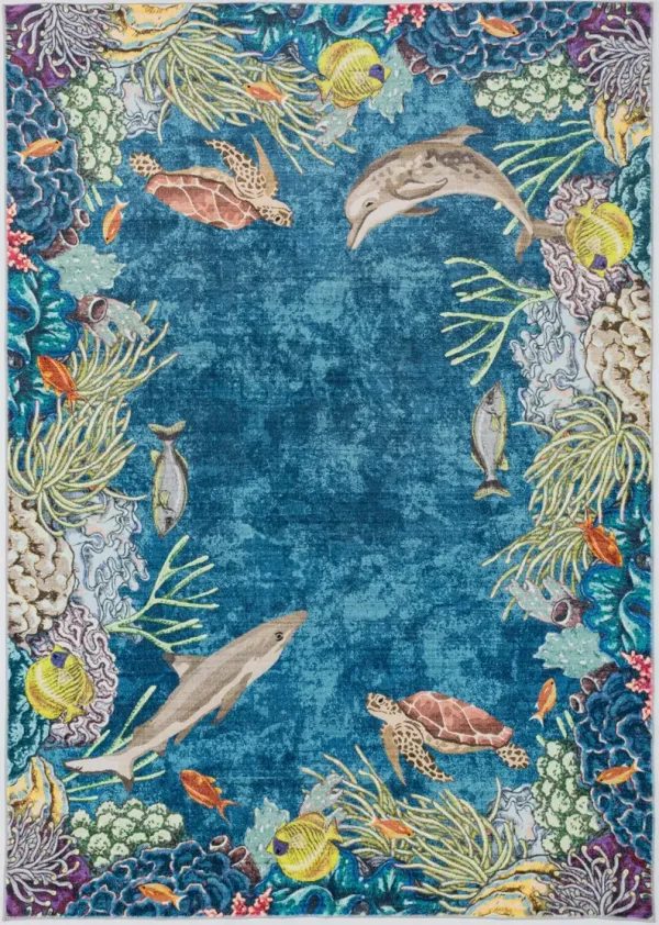Under the Sea 5' x 8' Area Rug - Multicolor