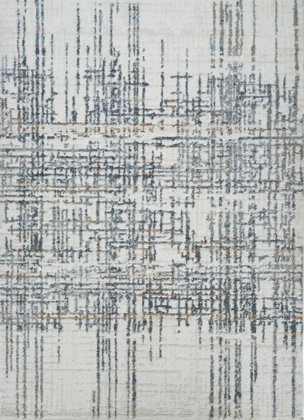 Merie 8' x 10' Area Rug - Blue, Brown, Beige and Gray