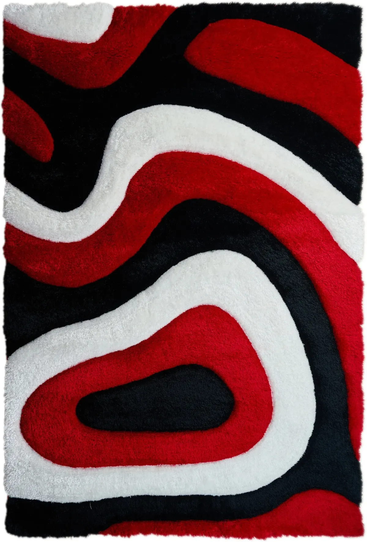 Bayou 4' x 6' Area Rug - Red/Black/White