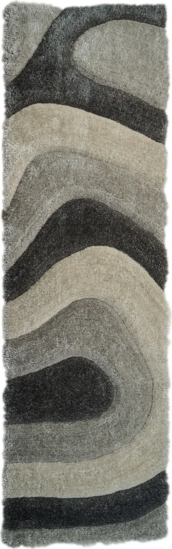 Bayou 2' x 8' Runner - Light Gray/Dark Gray/Beige