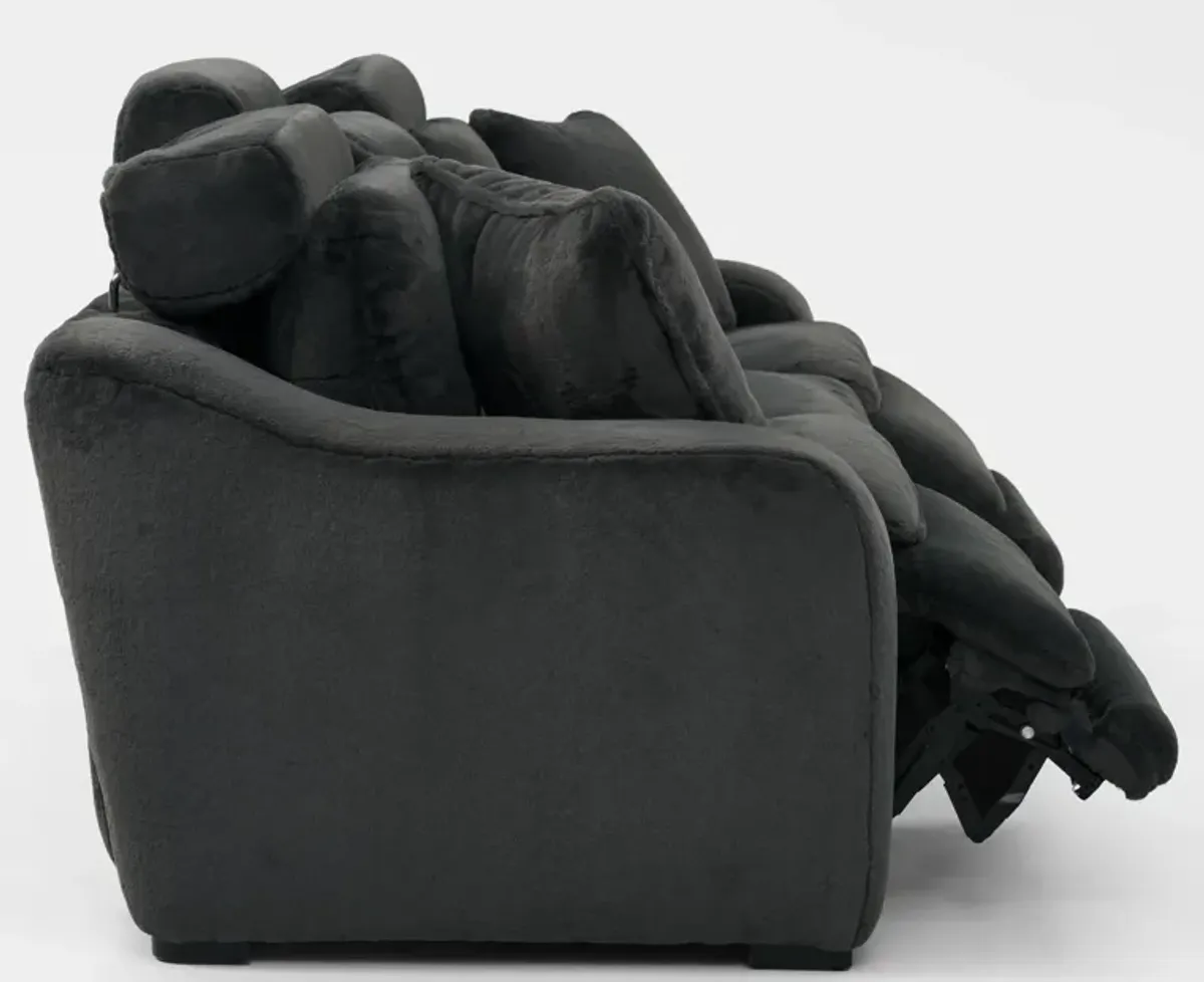 Luca Dual-Power 3-Piece Reclining Sofa - Midnight