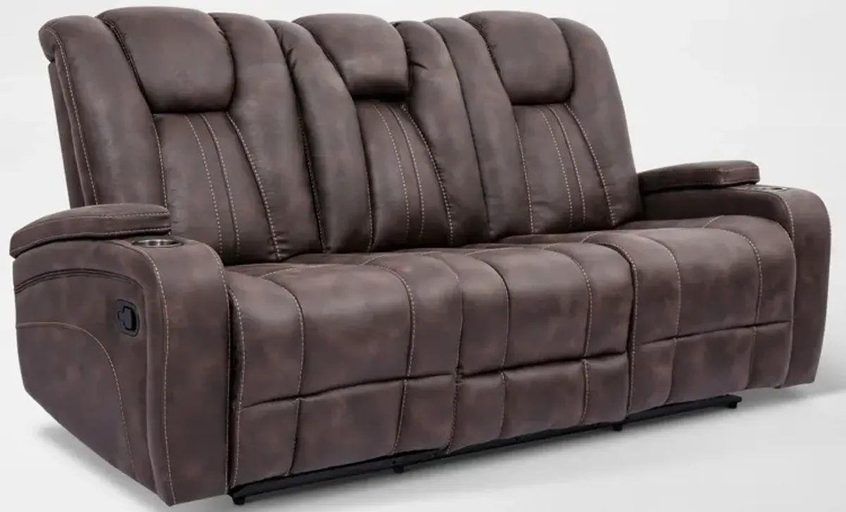 Galaxy Manual Reclining Sofa and Loveseat