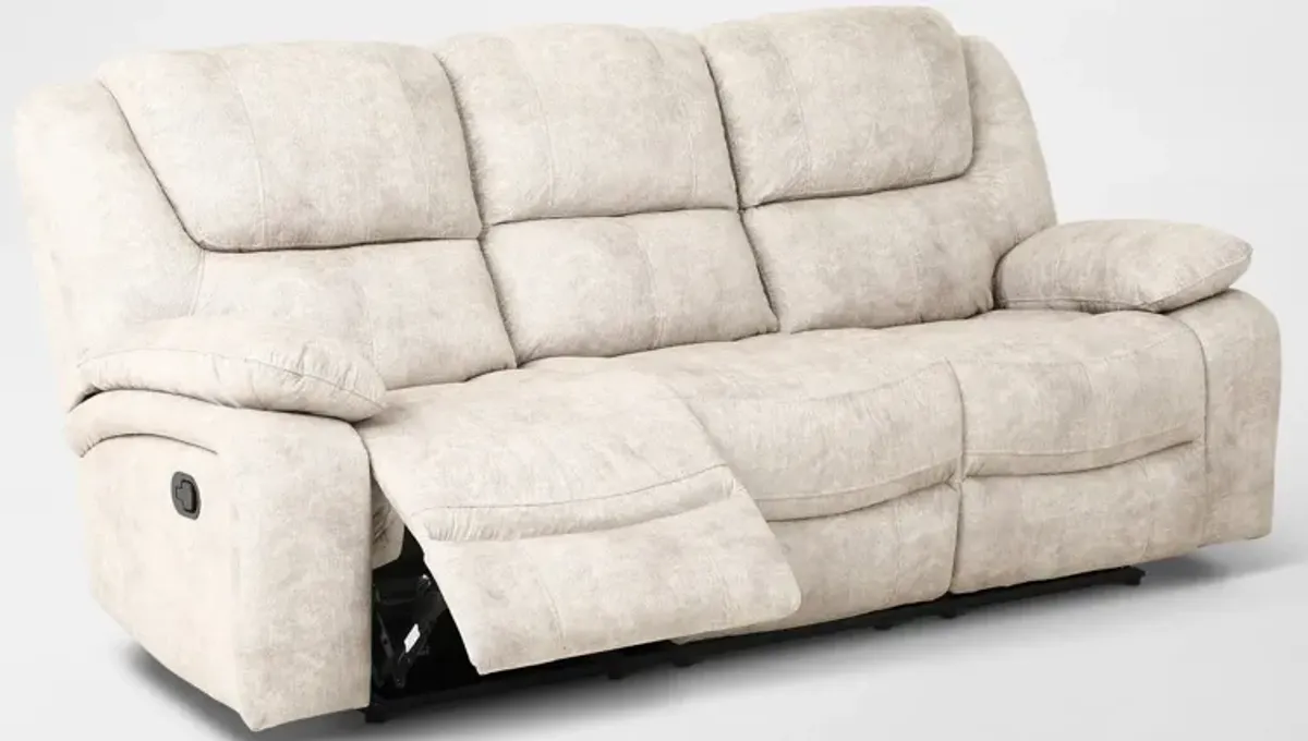 Nelson Manual Reclining Sofa - Stucco