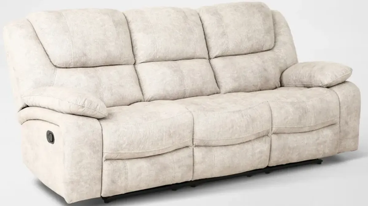 Nelson Manual Reclining Sofa - Stucco