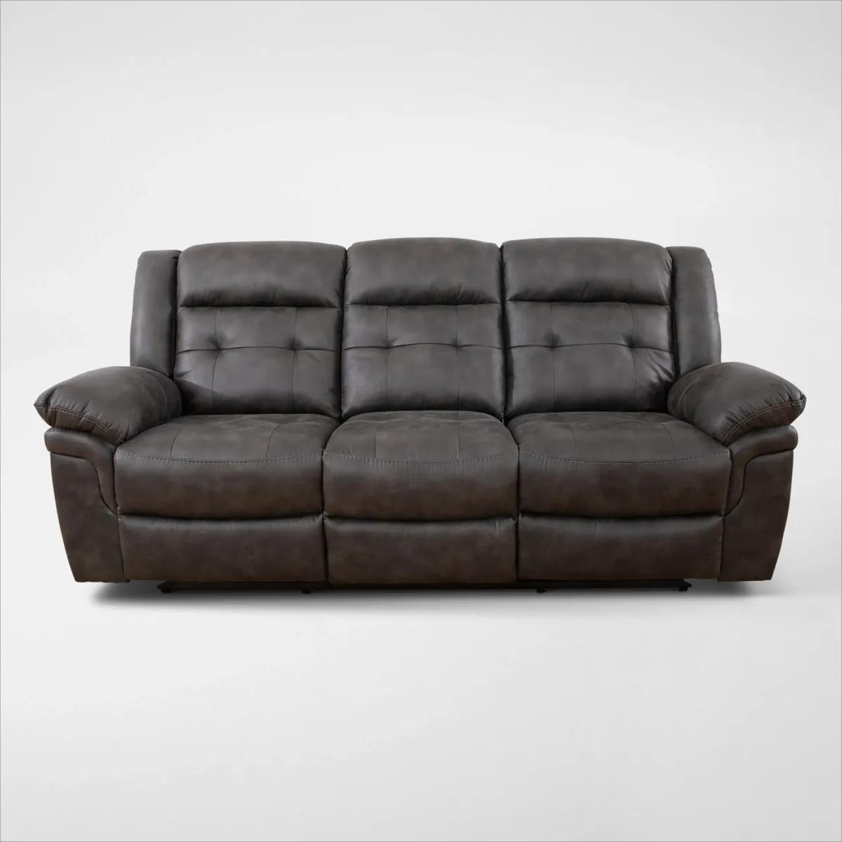 Parker Manual Reclining Sofa - Gray