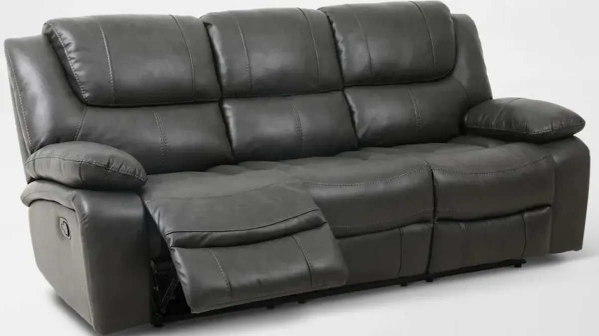 Nelson Manual Reclining Sofa - Gray