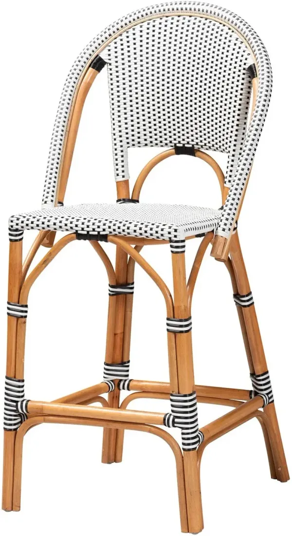 Prita Bar Stool - Black/White