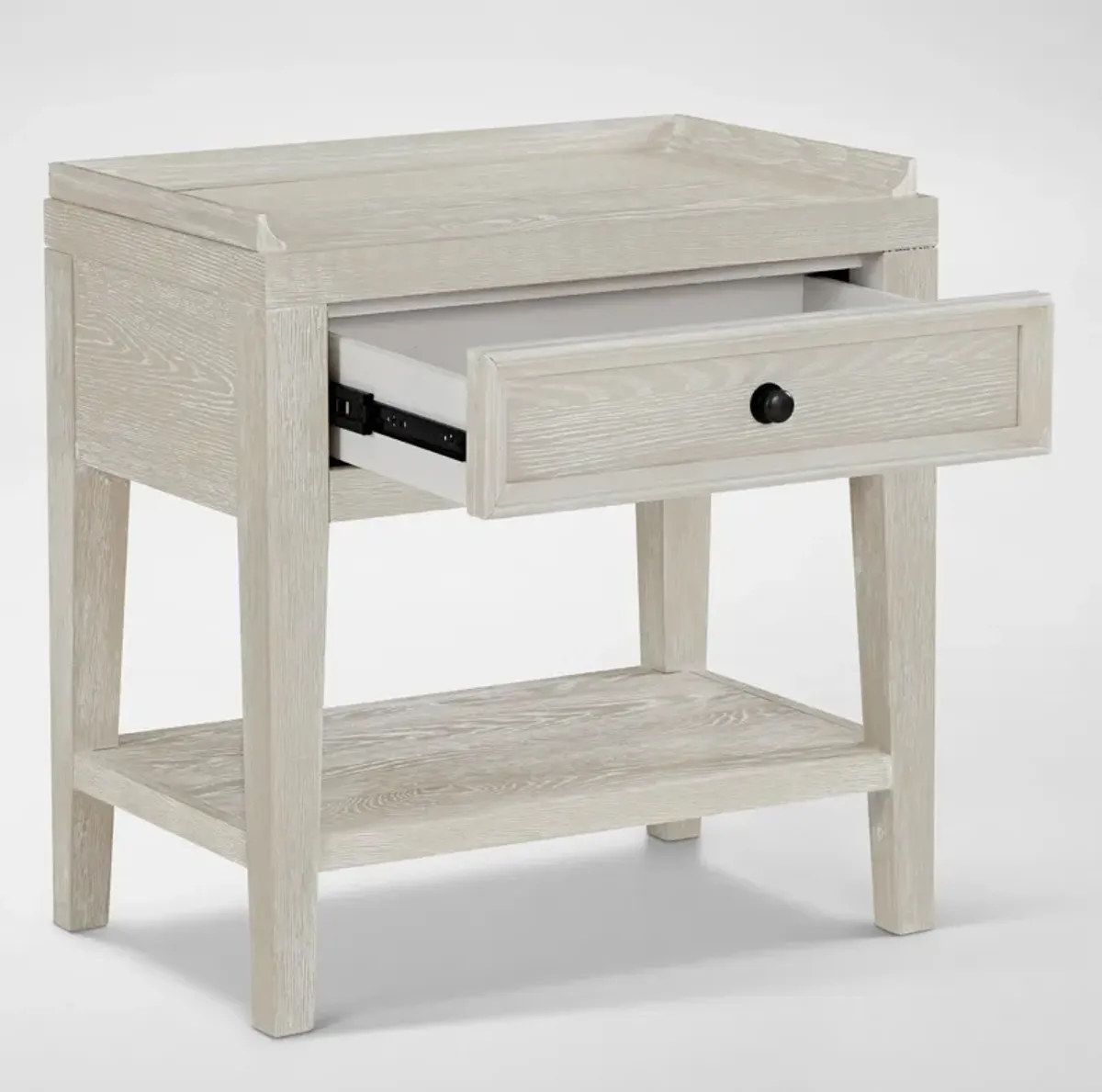 Rowan Nightstand with USB Charging - White