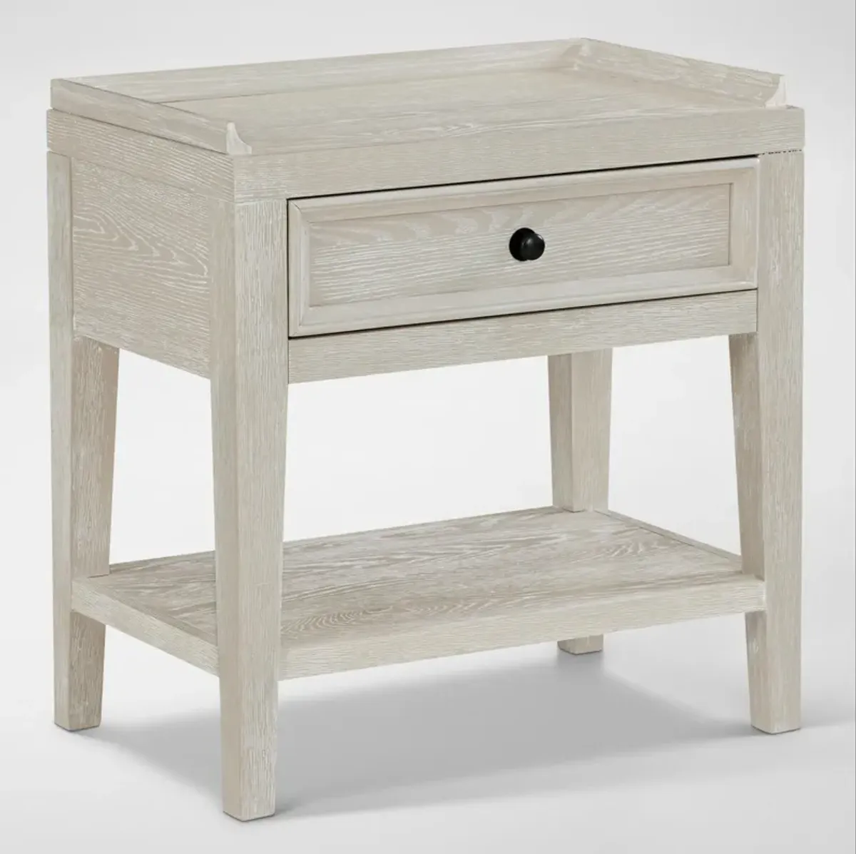 Rowan Nightstand with USB Charging - White