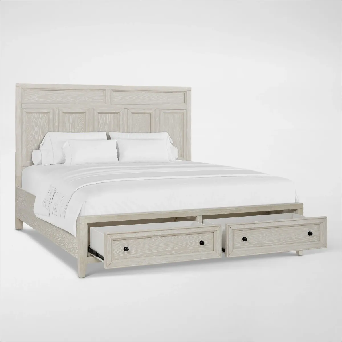 Rowan King Storage Bed - White