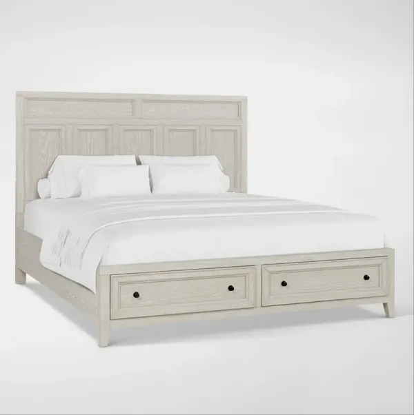 Rowan King Storage Bed - White