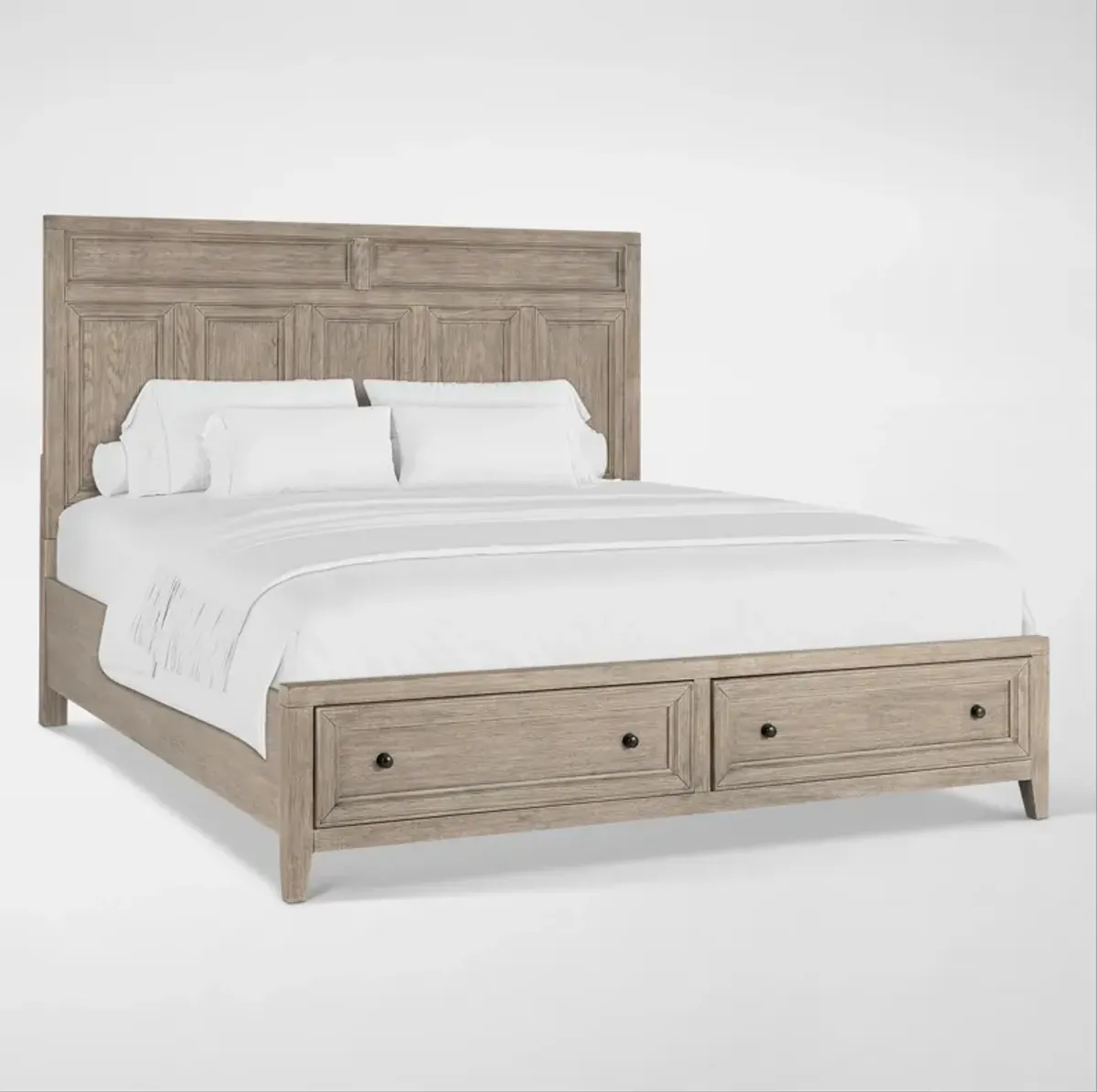 Rowan King Storage Bed - Taupe